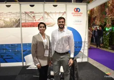 Luisa Duque and César Rodriguéz of Armando Alvarez Group. Producer and exporter of agricultural plastics.